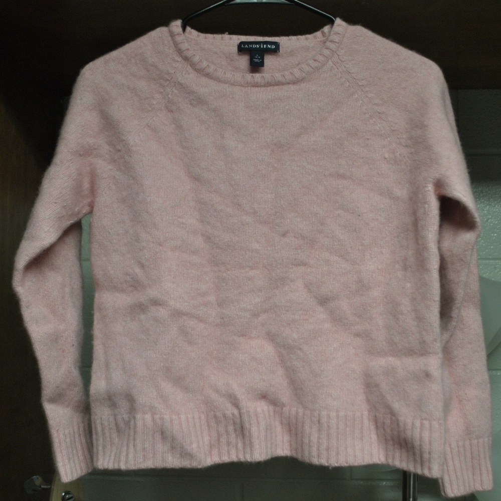 Pink cropped sweater